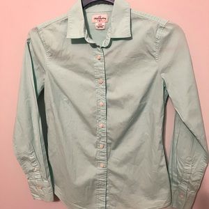 J. Crew Haberdashery mint green XXS shirt
